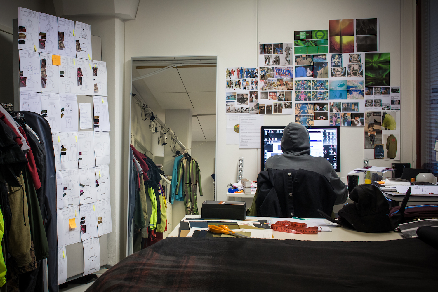 Fashion designer Rolf Ekroth's studio